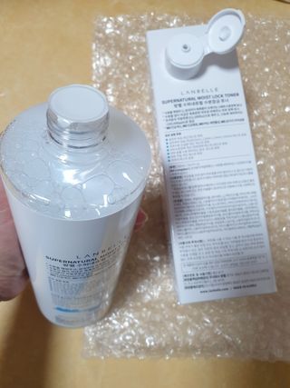 랑벨 수퍼내츄럴 수분잠금 토너 500ml (수분, 보습, 피부장벽 토너) — 4점을 준 리뷰어가 2022년 4월 올린 사용 사진