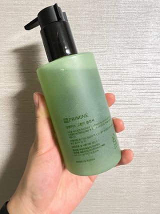 프리마인 메이크업과 들뜨는 각질까지 한방에 깐달걀로! 순하기까지한 셀베이스 그린티클렌저(200ml) — 5점을 준 리뷰어가 2023년 3월 올린 사용 사진