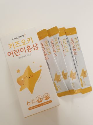 [이뮤니티플러스]우리아이 면역오키, 건강오키 _ 키즈오키 어린이홍삼 10포 1box — 5점을 준 리뷰어가 2022년 1월 올린 사용 사진