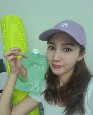 [뷰캔] 건강한 식사대용 앰퍼샌드 단백질 쉐이크 초코&말차 50g — 5점을 준 리뷰어가 2022년 6월 올린 사용 사진