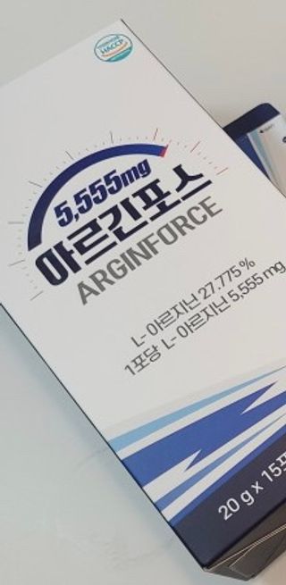 자연에온 아르긴포스 L-아르기닌 5555mg 스틱 15개입 1박스 — 5점을 준 리뷰어가 2021년 5월 올린 사용 사진