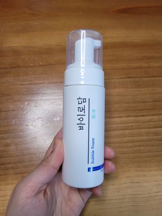 [바이로담] 저자극 약산성버블 폼 폼클렌징 150ml — 5점을 준 리뷰어가 2021년 3월 올린 사용 사진