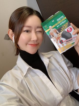 반테린서포터 무릎보호대 — 5점을 준 리뷰어가 2021년 4월 올린 사용 사진
