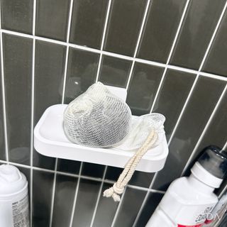 3M 클립이 유연한 칫솔걸이 + 물받이 분리 가능 비누 받침대 — 4점을 준 리뷰어가 2024년 7월 올린 사용 사진
