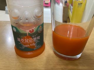 탐라원 무농약 당근과즙으로 건강한 당근주스, 당근몬딱주스 — 5점을 준 리뷰어가 2021년 8월 올린 사용 사진