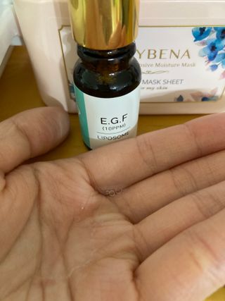 랑팡 EGF+FGF 10ppm 리포좀 앰플 원액 10ml — 4점을 준 리뷰어가 2021년 11월 올린 사용 사진