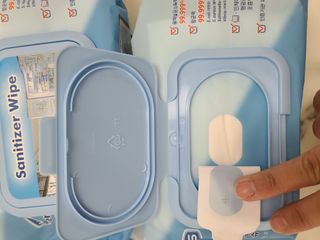 햅스 세균없는 주방 대형 2팩, HAPS sanitizer wipe — 5점을 준 리뷰어가 2021년 12월 올린 사용 사진