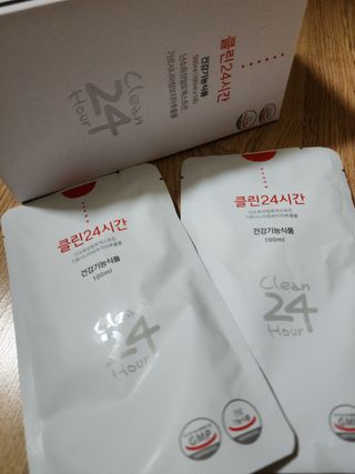 클린24시간 1BOX(5포) + 전용보틀(500ml) — 5점을 준 리뷰어가 2023년 7월 올린 사용 사진