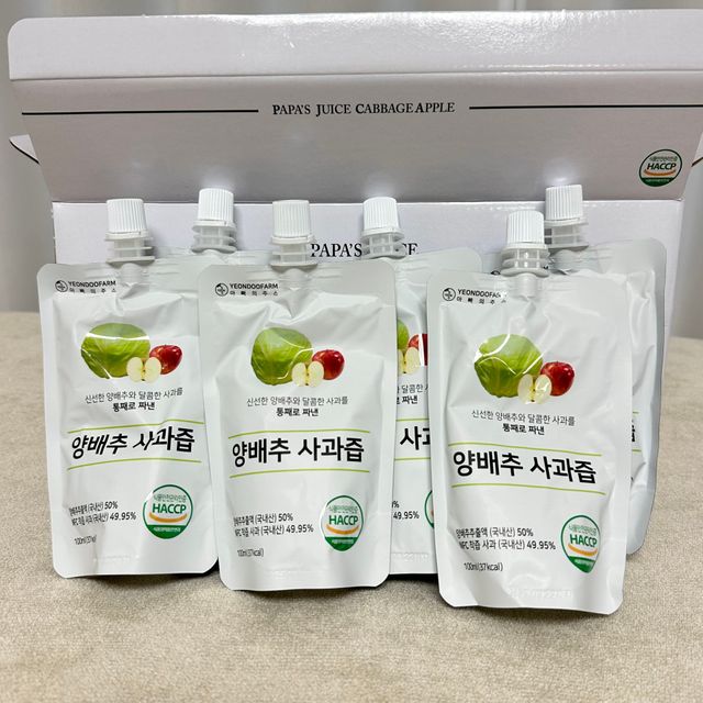 [연두팜] 파인애플주스 100ml 30개입 리뷰 사진