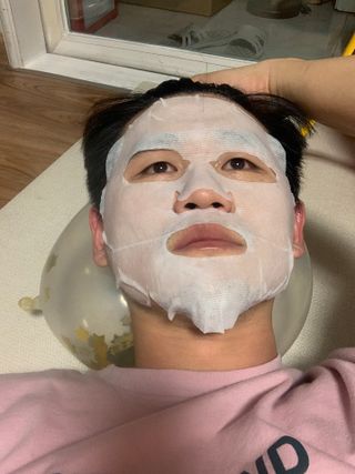 [후르디아] 골라쓰는 비건마스크팩 2종 -백년초 / 망고 — 5점을 준 리뷰어가 2022년 1월 올린 사용 사진