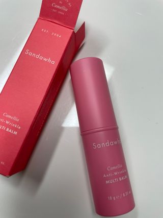스킨큐어 산다화 카멜리아 안티 링클 멀티밤 — 5점을 준 리뷰어가 2023년 12월 올린 사용 사진