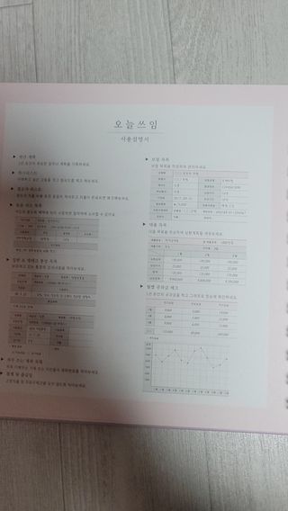 리훈 오늘쓰임 가계부 1년용 — 5점을 준 리뷰어가 2021년 5월 올린 사용 사진