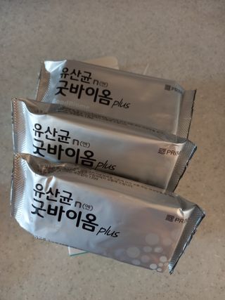 프리마인 유산균 국가지정연구소 선정, 살아있는 생유산균 200억 마리의 힘. 유산균n굿바이옴플러스 — 5점을 준 리뷰어가 2021년 9월 올린 사용 사진