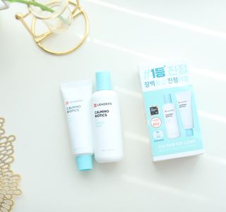 리더스코스메틱 리더스 카밍 바이오틱스 #1등 진정 기획세트 [에센스 워터150ml + 크림 마스크80ml] — 5점을 준 리뷰어가 2022년 9월 올린 사용 사진