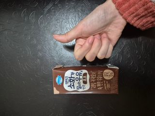 [구매평]덴마크 소화가 잘되는 우유로 만든 초코, 190ml, 24개 — 5점을 준 리뷰어가 2025년 2월 올린 사용 사진