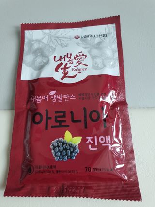 서울약사신협_내몸애생발란스아로니아_70ml x 30포 — 5점을 준 리뷰어가 2021년 7월 올린 사용 사진