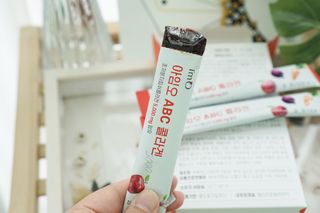 아임오 ABC 콜라겐 젤리 14포 — 5점을 준 리뷰어가 2021년 11월 올린 사용 사진