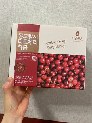 자연에온 몽모랑시 타트체리 착즙 100mL 10개입 2BOX — 5점을 준 리뷰어가 2021년 1월 올린 사용 사진