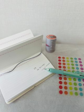리훈 3달 핸디 데일리 이야기다이어리 만년 미니 작은 슬림 — 5점을 준 리뷰어가 2023년 5월 올린 사용 사진