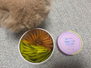 페페로니 맛있는 스틱 - 무항생제 닭고기 15개 + 원양선 참치 15개 — 5점을 준 리뷰어가 2021년 10월 올린 사용 사진