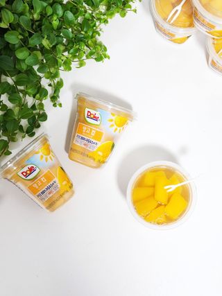 돌 MF[Dole] 파인애플컵/망고컵/복숭아컵 198g 6입X1박스 (맛 1가지 랜덤 발송) — 5점을 준 리뷰어가 2024년 5월 올린 사용 사진