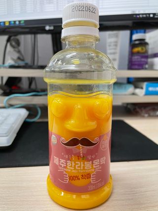 탐라원 제주의 맛, 몬딱주스 4종세트 - 한라봉몬딱주스, 천혜향몬딱주스, 청귤에이드, 당근몬딱주스 — 5점을 준 리뷰어가 2021년 8월 올린 사용 사진