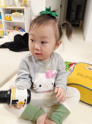 일동제약 마이니 마이니 지니키즈 유산균 츄어블, 멀티비타 set — 5점을 준 리뷰어가 2021년 3월 올린 사용 사진