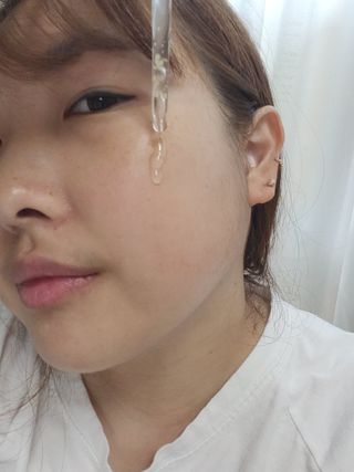 에센느 닥터 멜라닌 화이트닝 앰플 — 5점을 준 리뷰어가 2023년 6월 올린 사용 사진
