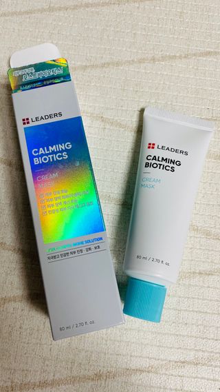 리더스코스메틱 리더스 카밍 바이오틱스 크림 마스크 — 5점을 준 리뷰어가 2021년 3월 올린 사용 사진