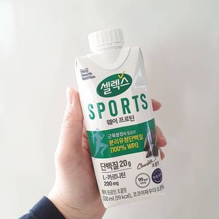 셀렉스스포츠 셀렉스 스포츠 웨이 프로틴 초콜릿 _ 330ml x 12팩 — 5점을 준 리뷰어가 2021년 3월 올린 사용 사진