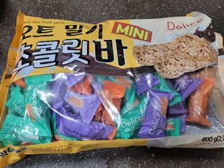 델리스 오트 밀키 초콜릿 바 — 5점을 준 리뷰어가 2023년 1월 올린 사용 사진