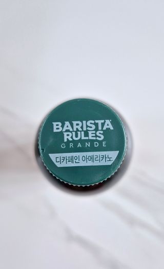 무라벨 바리스타룰스 디카페인 아메리카노 — 5점을 준 리뷰어가 2024년 4월 올린 사용 사진