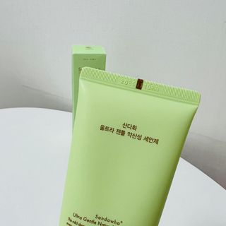 스킨큐어 산다화 울트라 젠틀 약산성 세안제 — 5점을 준 리뷰어가 2022년 8월 올린 사용 사진