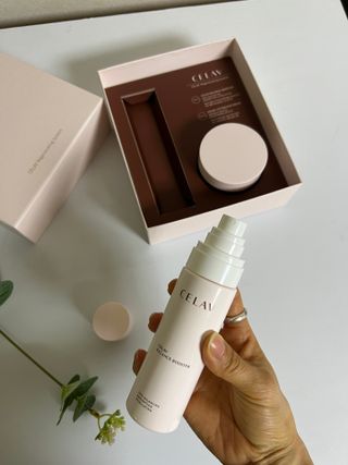 프리마인 바르기만 하면 철벽 스킨케어+24시간 마스크팩 효과. 셀라브 리제너레이팅 시스템 부스터+크림 세트 — 5점을 준 리뷰어가 2023년 4월 올린 사용 사진