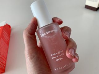 산다화 더블 이펙트 안티 링클 세럼 50ml — 4.5점을 준 리뷰어가 2023년 1월 올린 사용 사진