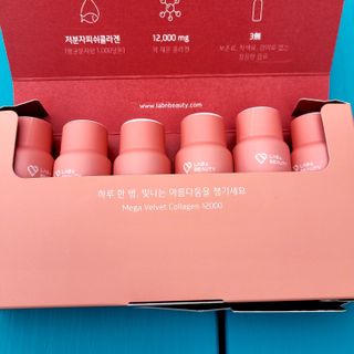 랩앤뷰티 메가 벨벳 콜라겐 12000 — 5점을 준 리뷰어가 2021년 5월 올린 사용 사진