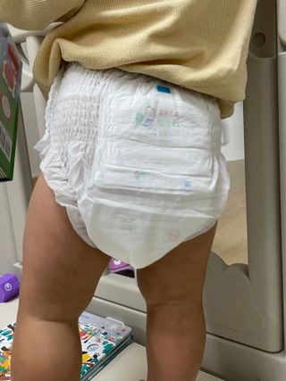 쿠잉 에어드라이  풀커버 팬티기저귀 (L/XL/XXL/XXXL) 1팩 — 5점을 준 리뷰어가 2023년 2월 올린 사용 사진