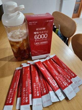 메타아르기닌 GC녹십자웰빙 메타 아르기닌 6000 플러스 오르니틴 — 4점을 준 리뷰어가 2022년 9월 올린 사용 사진