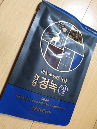 광동생활건강 [광동] 바르게 만든 녹용, 광동정녹청 30포. — 5점을 준 리뷰어가 2022년 1월 올린 사용 사진