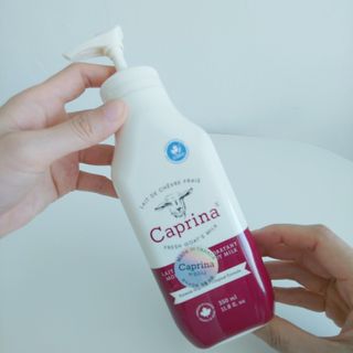 카프리나 프레쉬 산양밀크 모이스춰라이징 바디로션 350ml(오리지널향) — 4점을 준 리뷰어가 2022년 12월 올린 사용 사진
