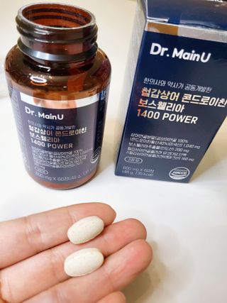 닥터메인유 철갑상어 콘드로이친 보스웰리아 1400 POWER — 5점을 준 리뷰어가 2023년 3월 올린 사용 사진