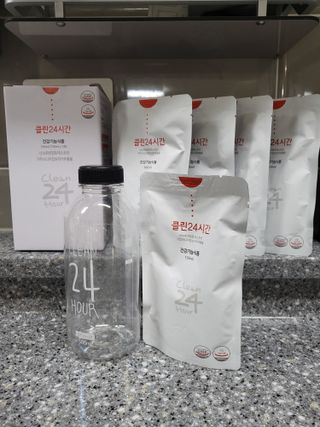 클린24시간 1BOX(5포) + 전용보틀(500ml) — 5점을 준 리뷰어가 2023년 5월 올린 사용 사진