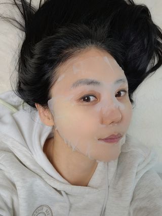 제주인디 비타민 씨 데일리 모닝 케어 마스크 — 5점을 준 리뷰어가 2023년 12월 올린 사용 사진