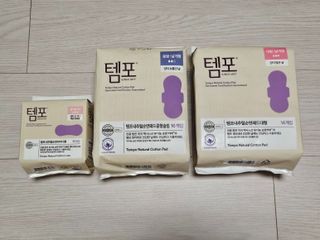 N[템포] 템포 패드 내추럴 순면 생리대 SET(중형 슬림 + 대형 + 라이너) — 5점을 준 리뷰어가 2024년 2월 올린 사용 사진