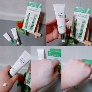 [AHC] 세이프온 에센스 선크림 올리브영 스페셜 증정 기획세트 — 5점을 준 리뷰어가 2022년 6월 올린 사용 사진