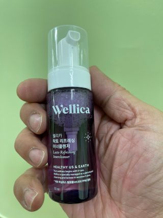 웰리카_V CARE 웰리카 락토 리프레싱 이너클렌저 50ml — 5점을 준 리뷰어가 2021년 3월 올린 사용 사진