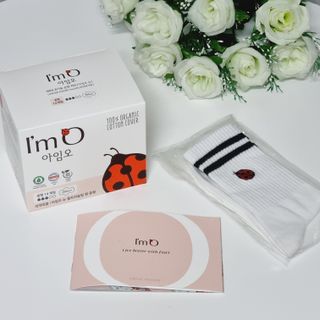 아임오 유기농 생리대 중형 + 레이디오크루삭스 1개 + 쿠폰북 — 5점을 준 리뷰어가 2021년 8월 올린 사용 사진
