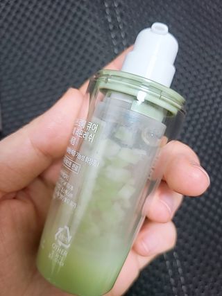 김정문알로에 큐어 큐어 알로에 리프레쉬 젤리 세럼, 큐어 알로에 하이드로 젤리 크림 — 5점을 준 리뷰어가 2021년 4월 올린 사용 사진