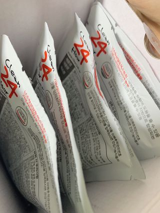 클린24시간 1BOX(5포) + 전용보틀(500ml) — 4점을 준 리뷰어가 2022년 8월 올린 사용 사진