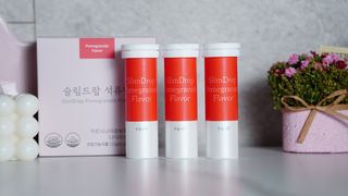 [슬림드랍 석류맛] 건기식 다이어트 보조제 겸 비타민 — 5점을 준 리뷰어가 2022년 1월 올린 사용 사진